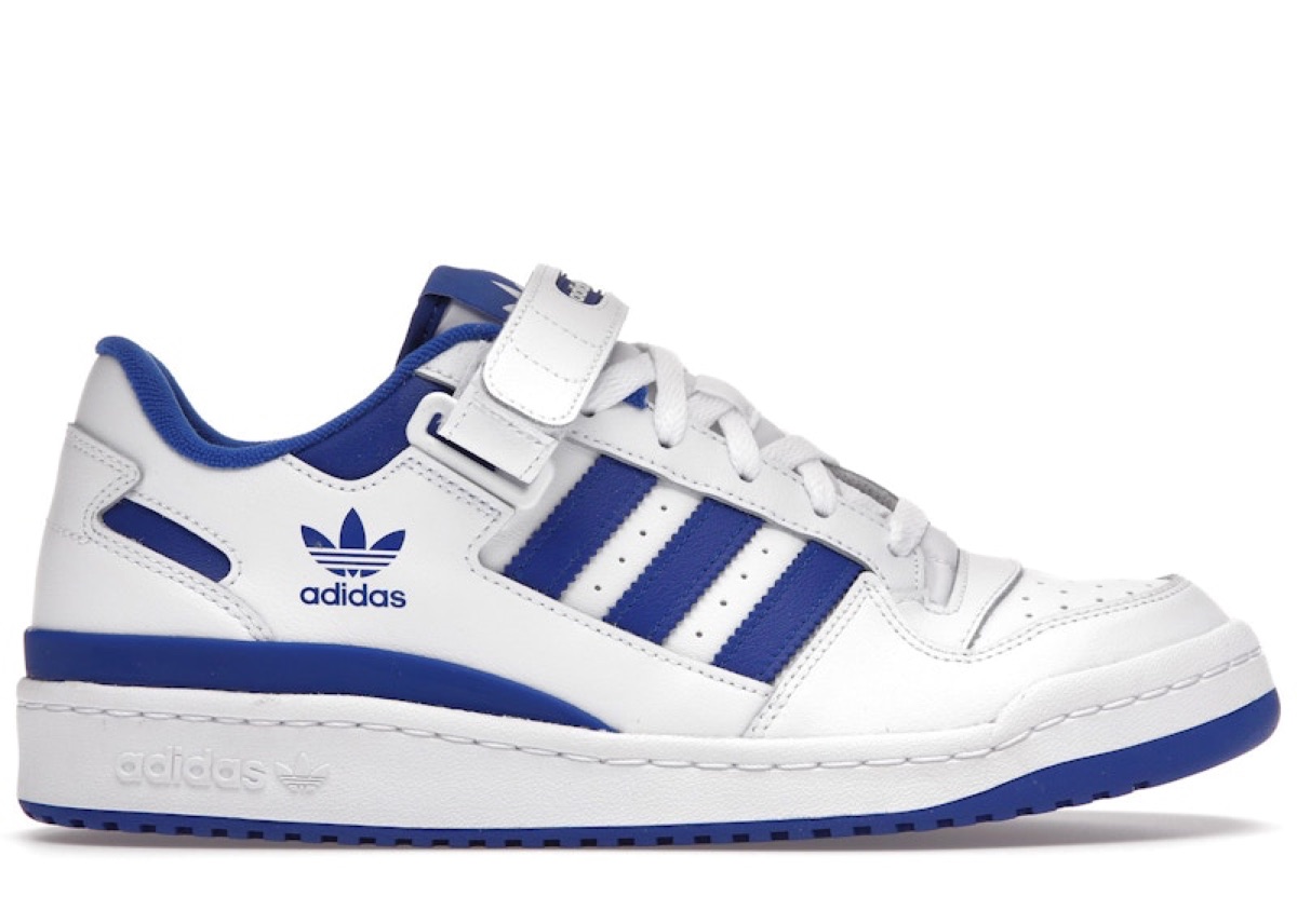 Adidas Forum Low — White / Royal Blue — Adidas Forum Leather