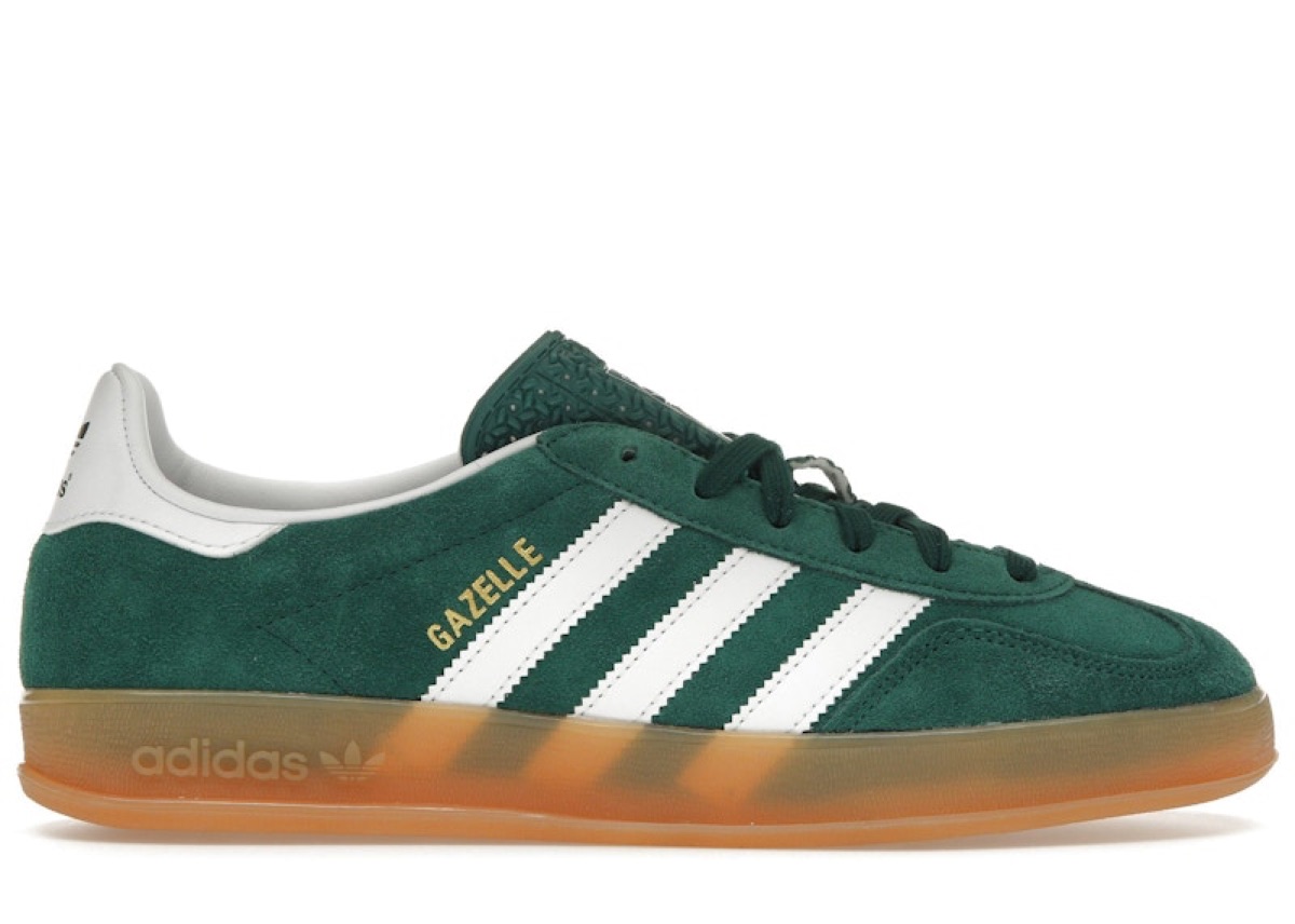 Adidas Gazelle Indoor — Collegiate Green / Cloud White — Adidas Gazelle Suede