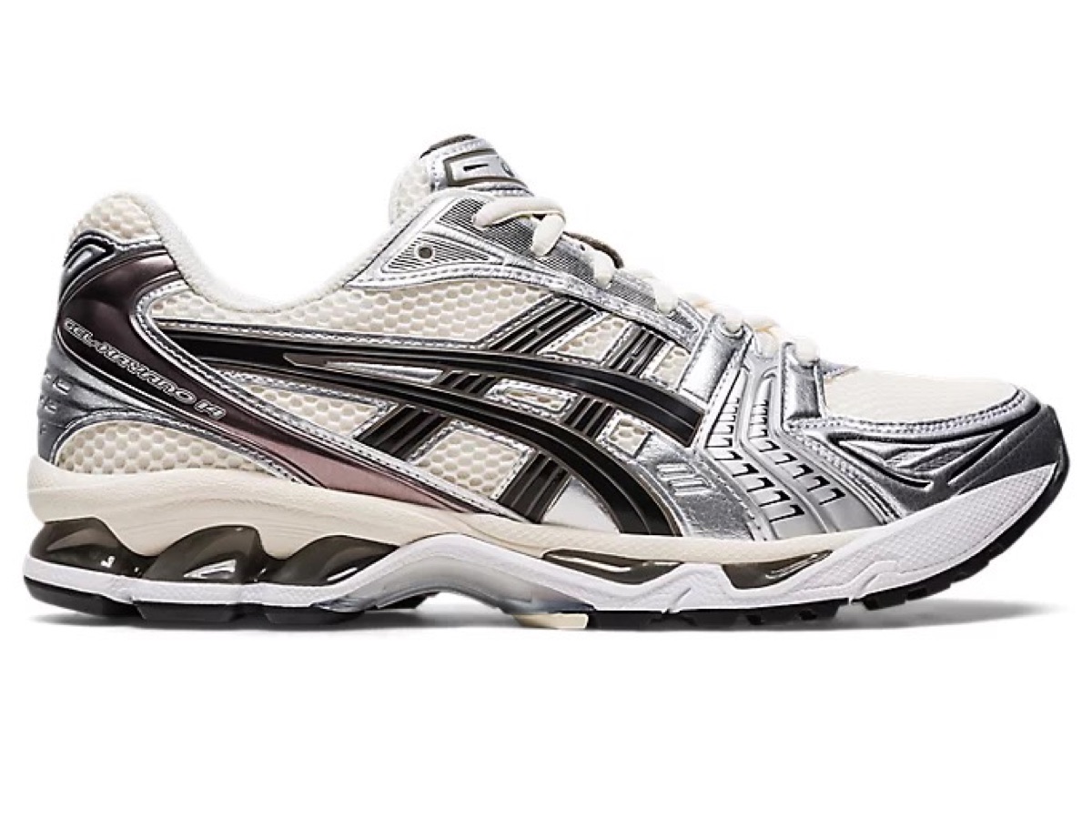 Asics GEL-Kayano 14 — Cream/Black delivered to Sanur