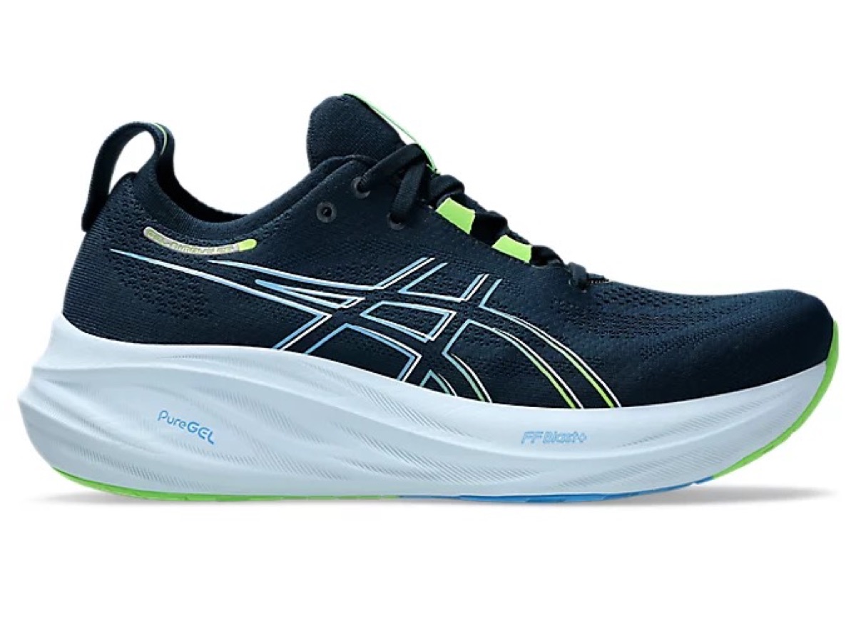 Asics GEL-Nimbus 26 — French Blue/Electric Lime — Asics GEL-Nimbus Knit