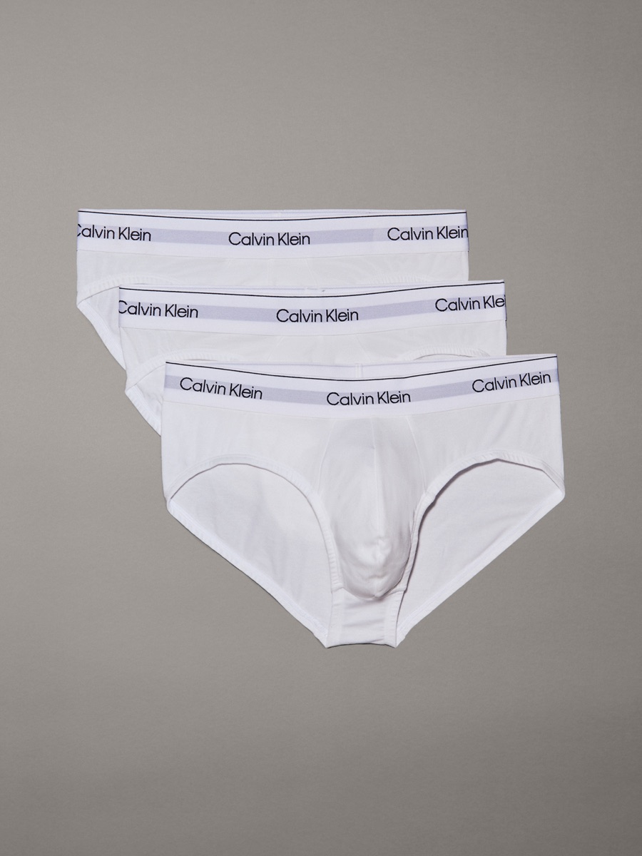 Calvin Klein Cotton Stretch Brief — White (3-pack) delivered to Kuta