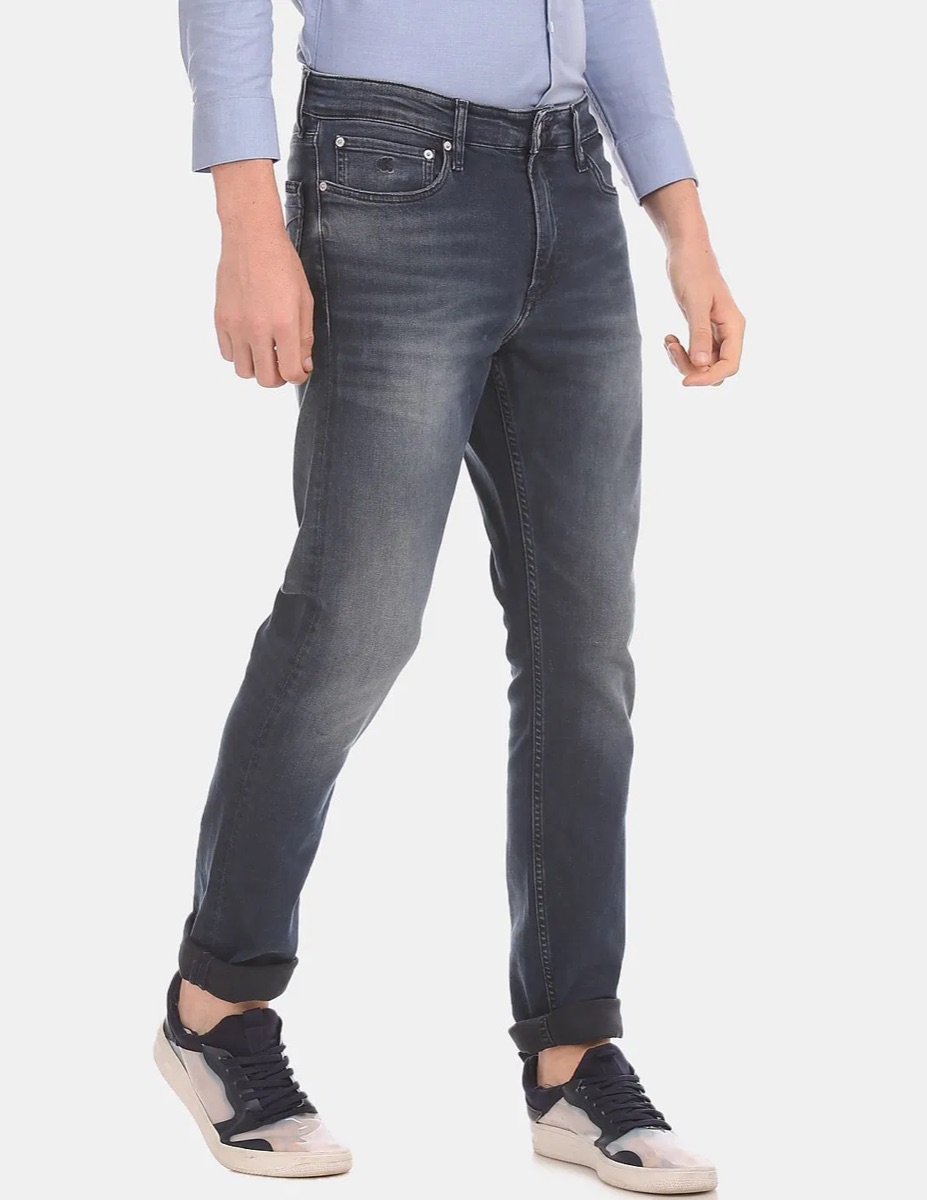 Calvin Klein Slim Fit Jeans — Dark Wash — Calvin Klein Slim Fit Jeans Denim