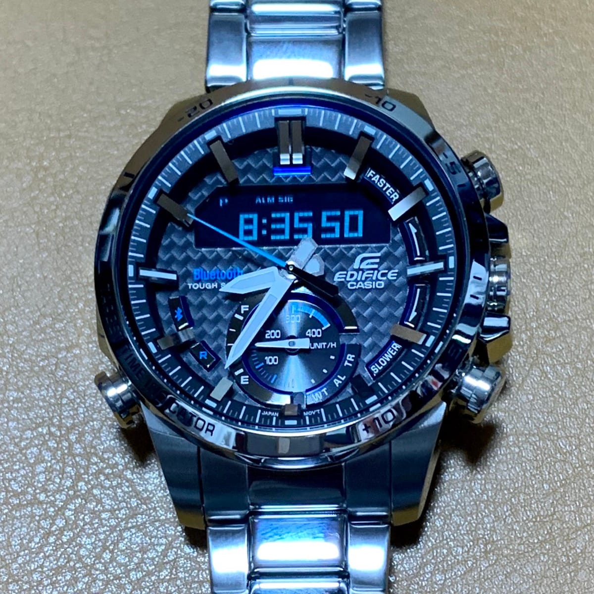 Casio Edifice ECB-800D-1A — Chronograph — Casio Edifice ECB Stainless Steel