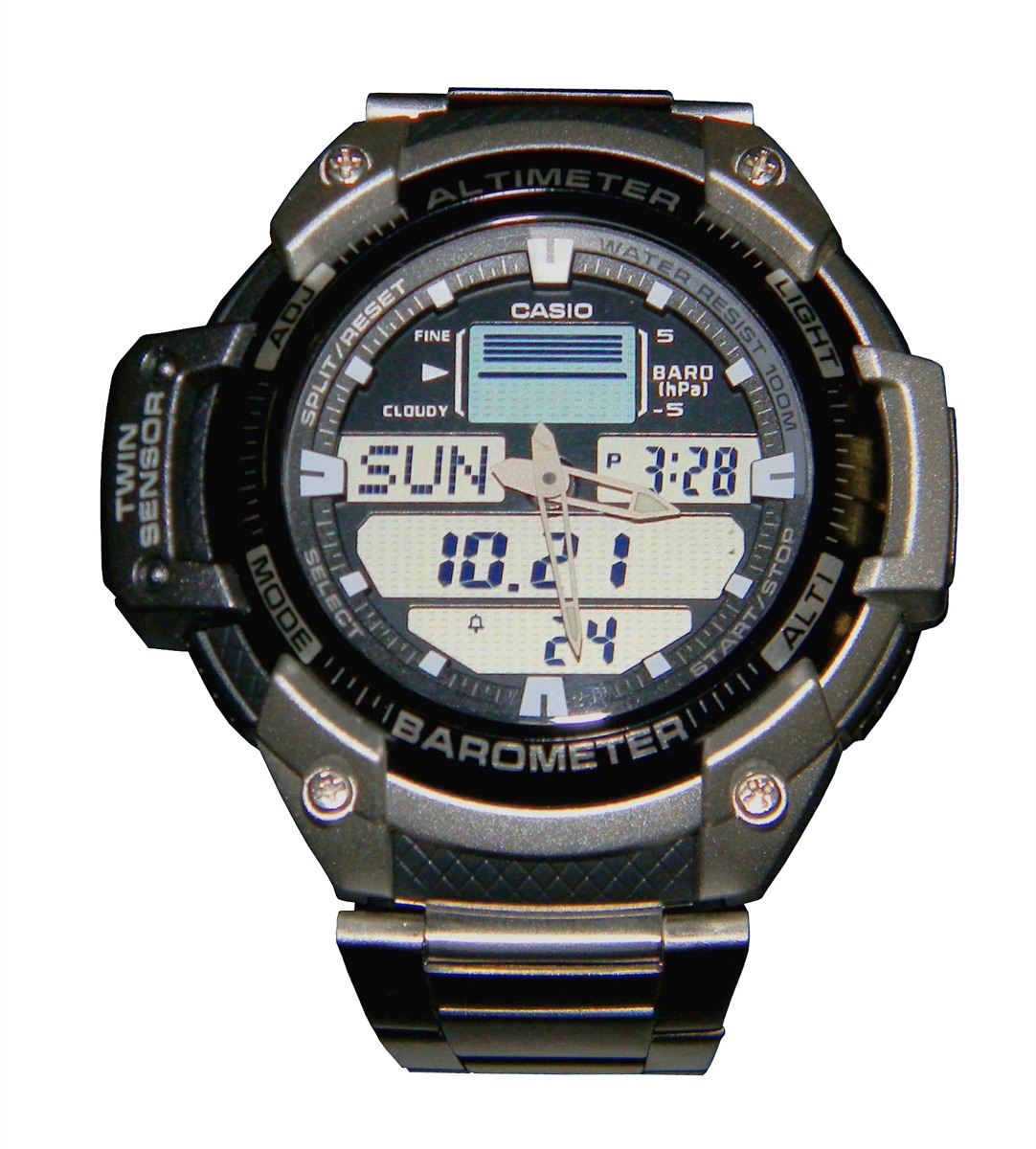 Casio Sport SGW-400HD — Outgear Multi-Sensor — Casio SGW-400 Stainless Steel
