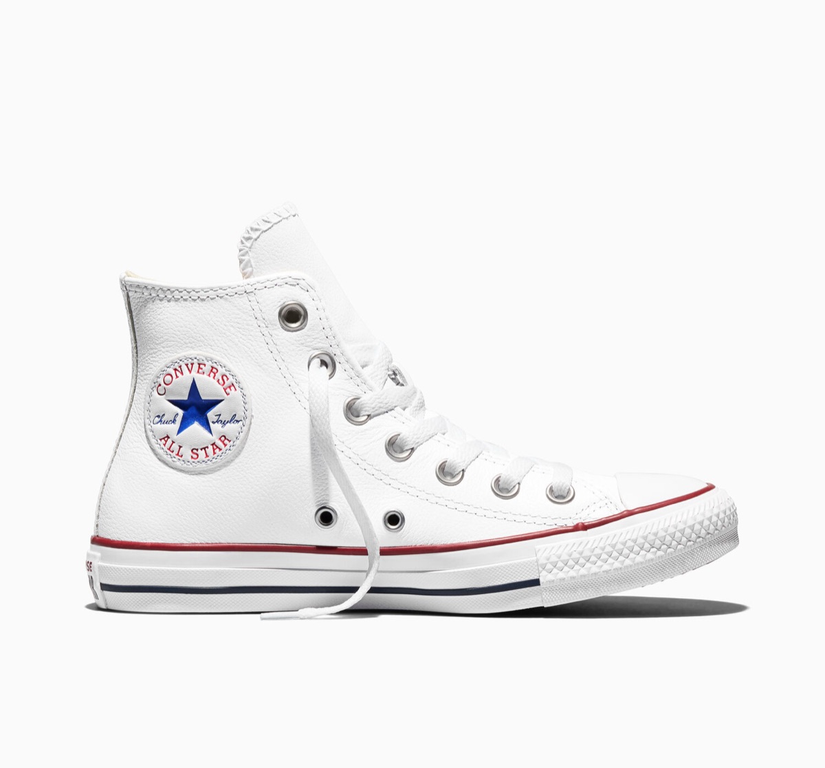 Converse Chuck Taylor All Star Leather Hi — White — Converse Chuck Taylor All Star Leather