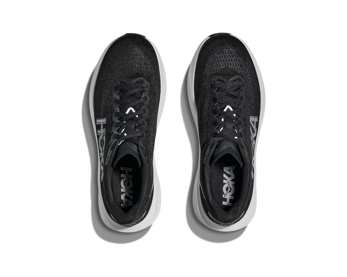 Hoka Mach 7 — Black/White — Hoka Mach Knit