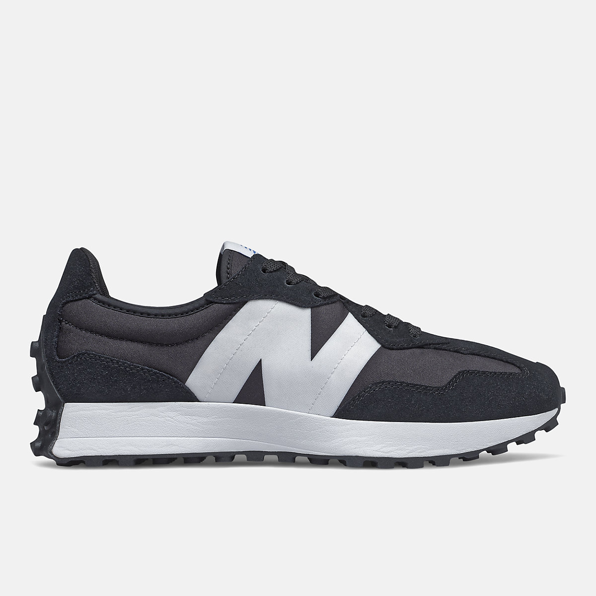 New Balance 327 — Grey / White — New Balance 327 Suede
