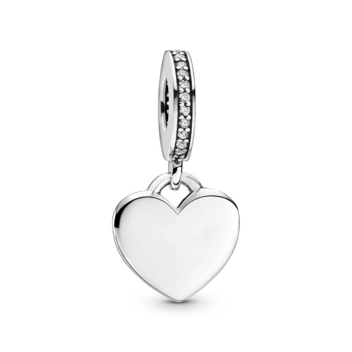 Pandora Engravable Heart Tag Dangle Charm — Pandora Moments Charm
