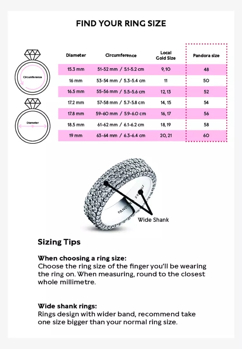 Pandora Sparkling Wishbone Heart Ring — Pandora Ring Sterling Silver with Cubic Zirconia