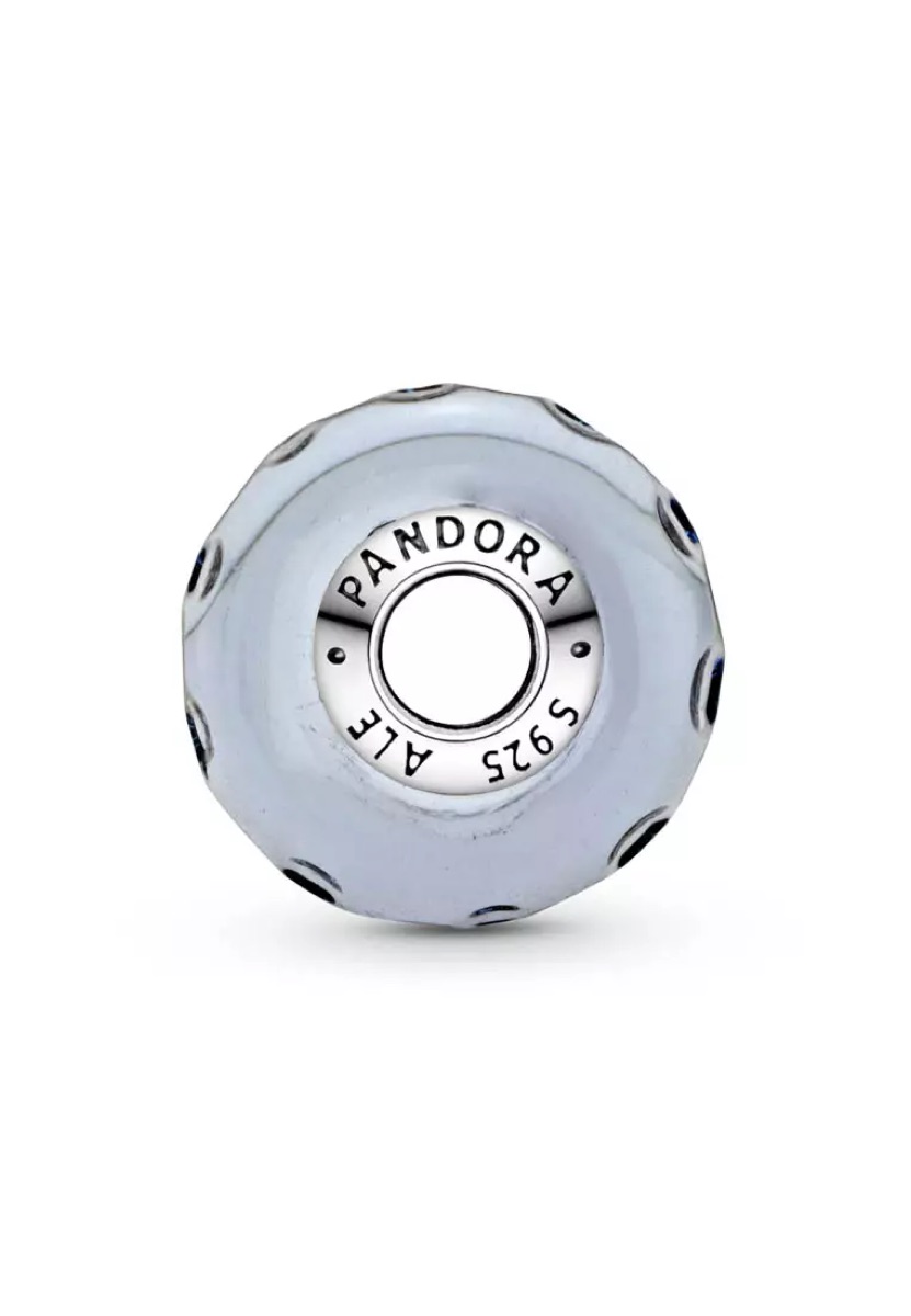 Pandora Wavy Dark Blue Murano Glass Ocean Charm — Pandora Murano Glass Charm Murano Glass