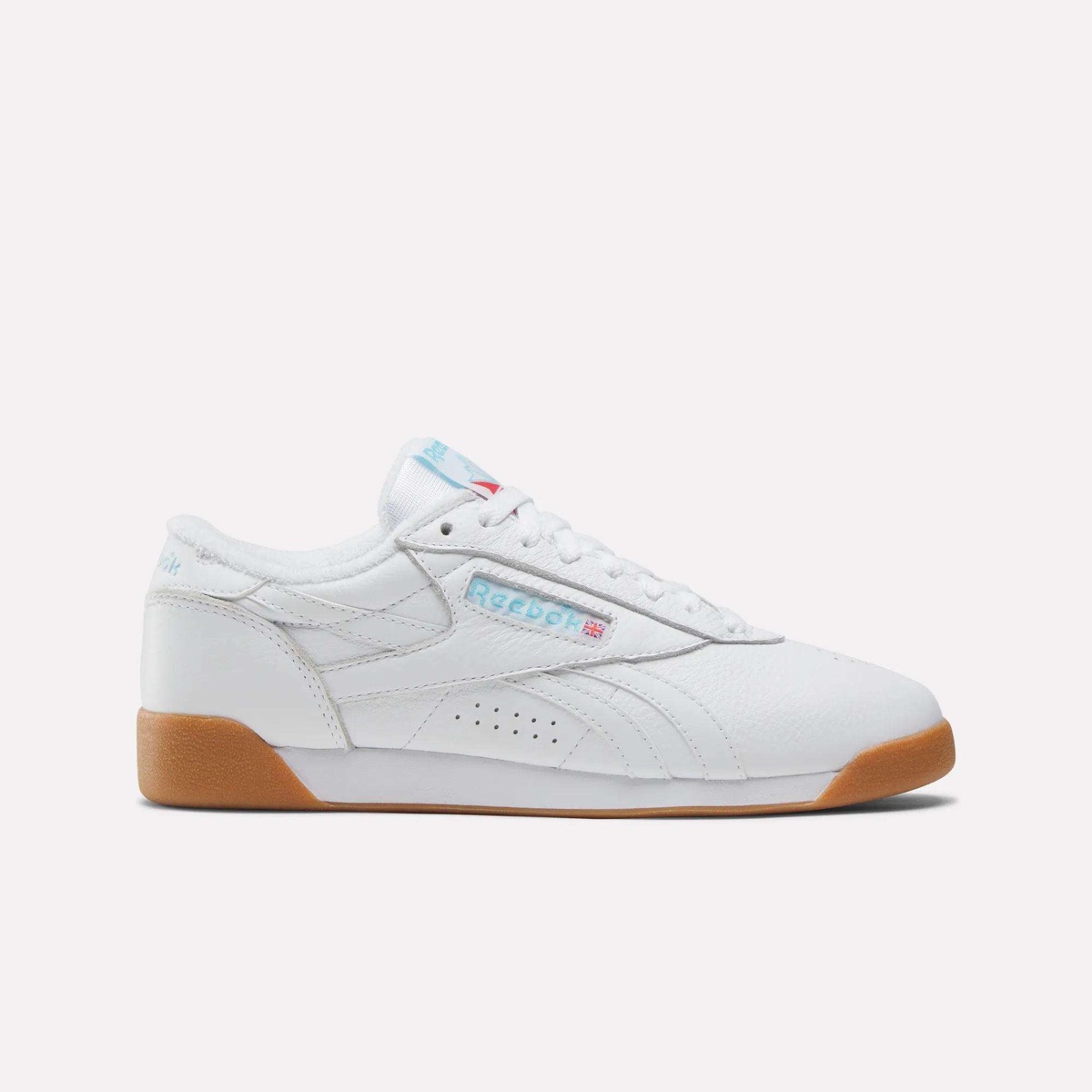 Reebok Freestyle Lo — Women's White/Gum — Reebok Freestyle Leather