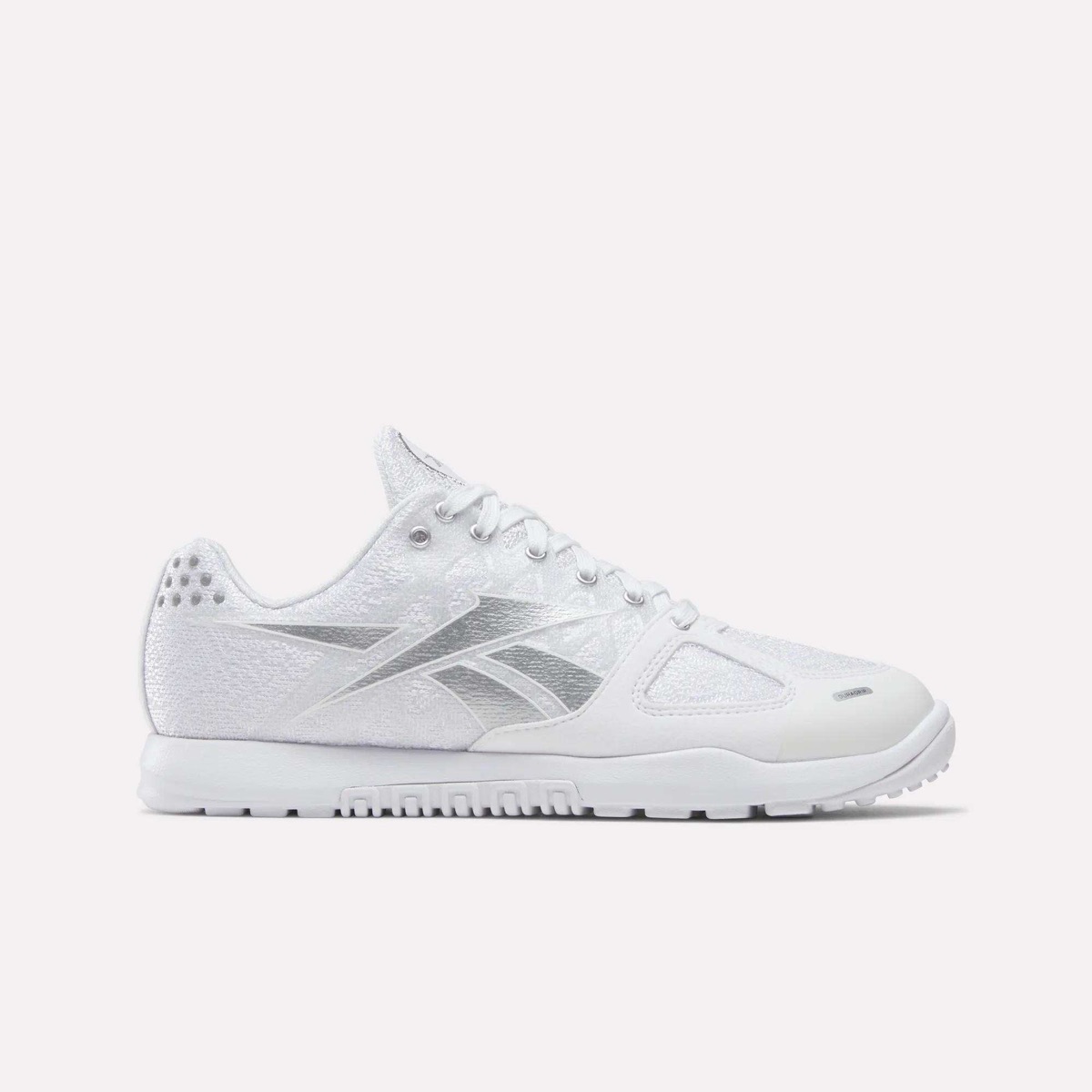 Reebok Nano 2.0 — Women's White/Silver — Reebok Nano Mesh