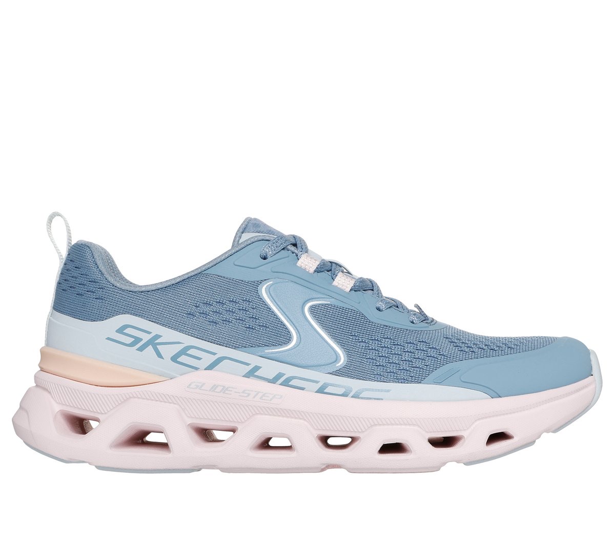 Skechers Glide-Step Altus: Cool Motion — Slate/Pink — Skechers Glide-Step Mesh