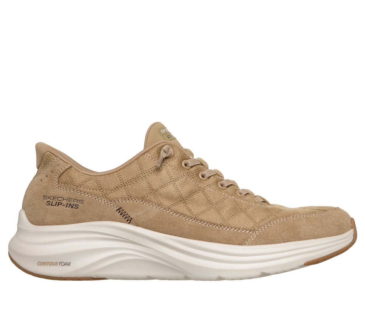 Skechers Slip-ins: Contour Foam Cozy Fit — Sand — Skechers Slip-Ins