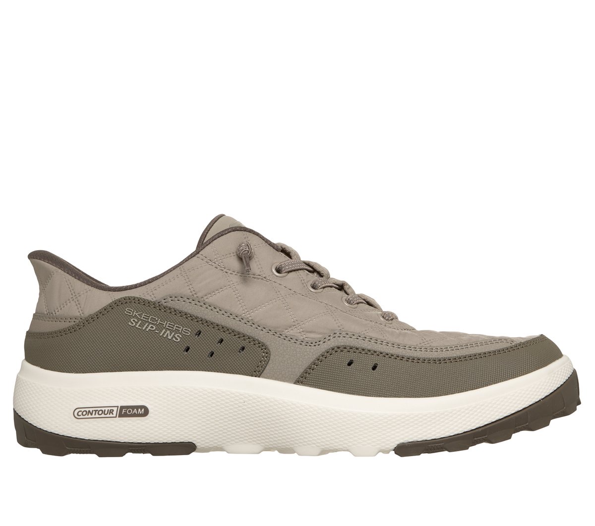 Skechers Slip-ins Relaxed Fit: Urban Explore — Taupe — Skechers Relaxed Fit Suede