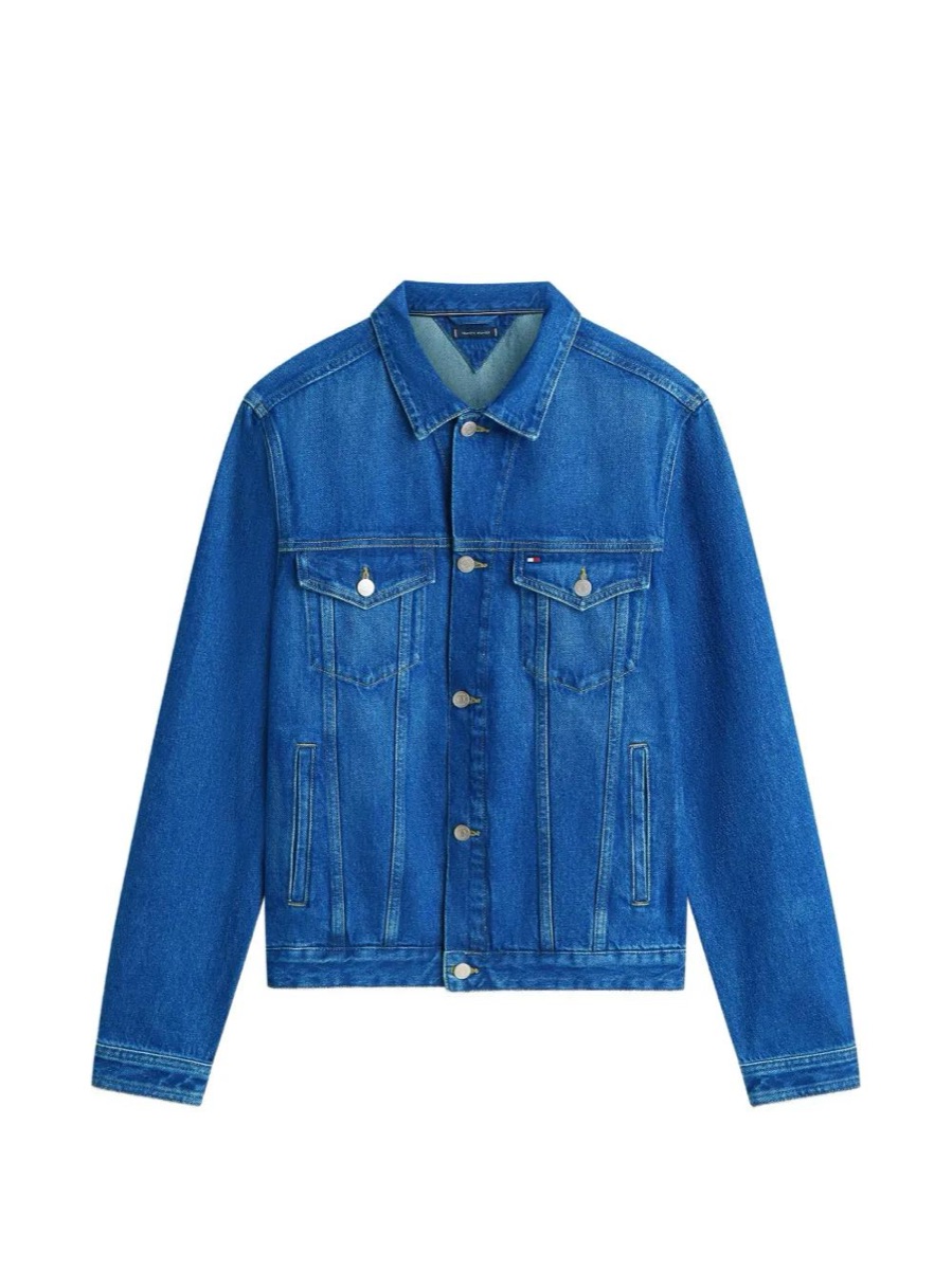 Tommy Hilfiger Faded-Wash Denim Jacket - Faded Indigo — Tommy Hilfiger Denim Jacket Cotton