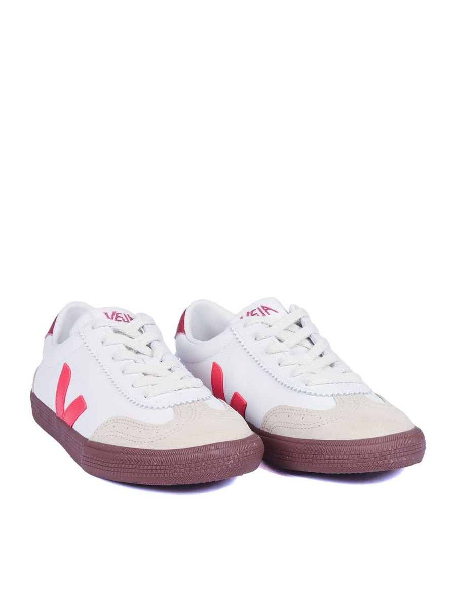 Veja Volley OT — Bark / Pekin — Veja Volley ChromeFree Leather